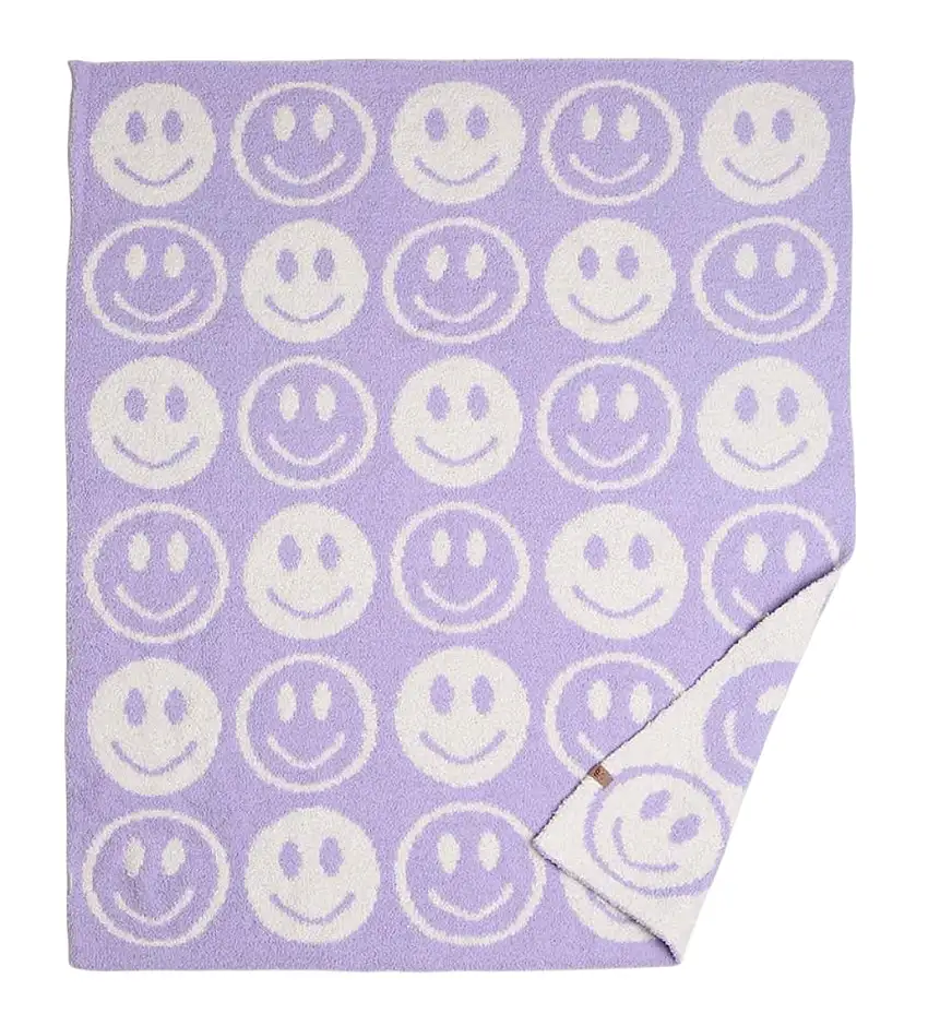 Luxury Soft Purple Happy Blanket