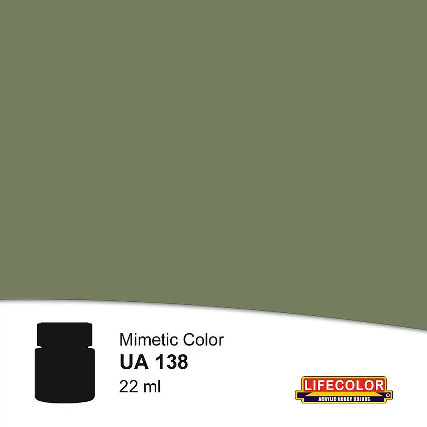 Lifecolor 138 Green RLM80 Var FS34098 Acrylic (22ml Bottle) (D)