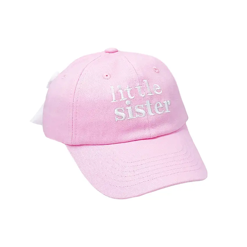 Little Sister Bow Baseball Hat (baby/toddler)
