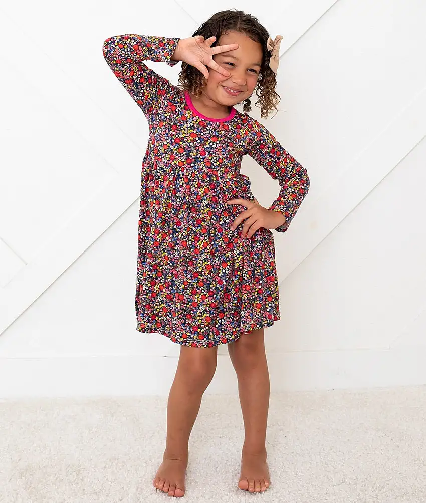 Midnight Petals Dress