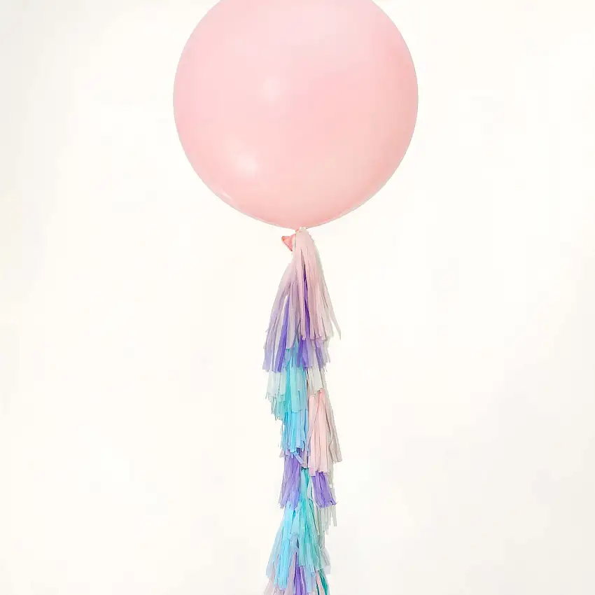 Pastel Rainbow Tassel Tail