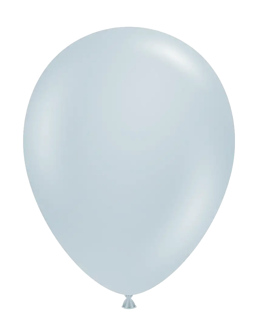 Premium Fog Gray Latex Balloon Packs (5", 11”, 16”, 24”, And 36”)