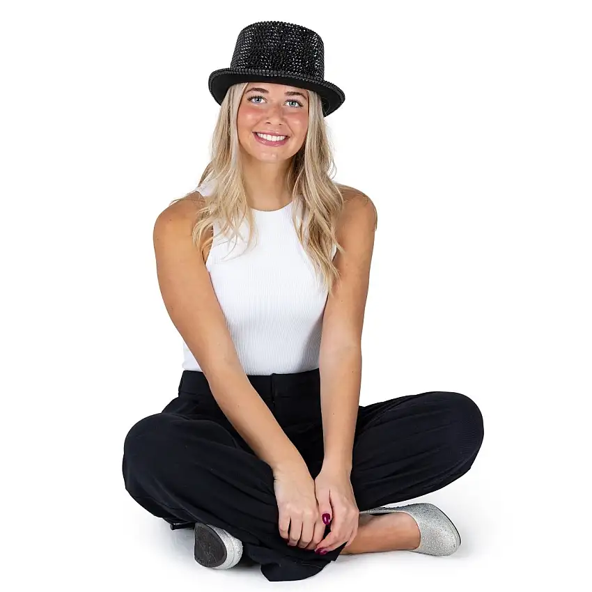 Rhinestone Top Hat