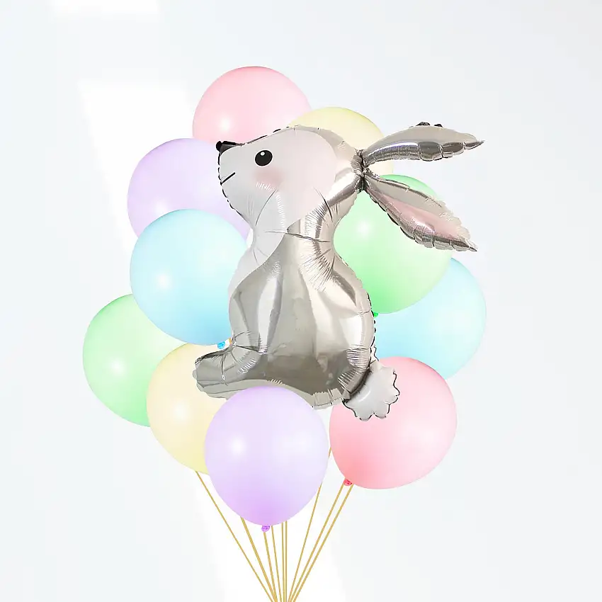 Rabbit Pastel Balloon Bouquet