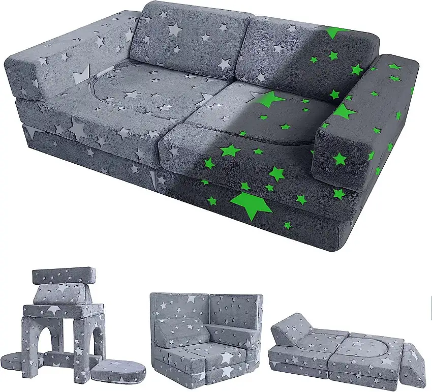 10-piece Kids Play Couch|glowsofa