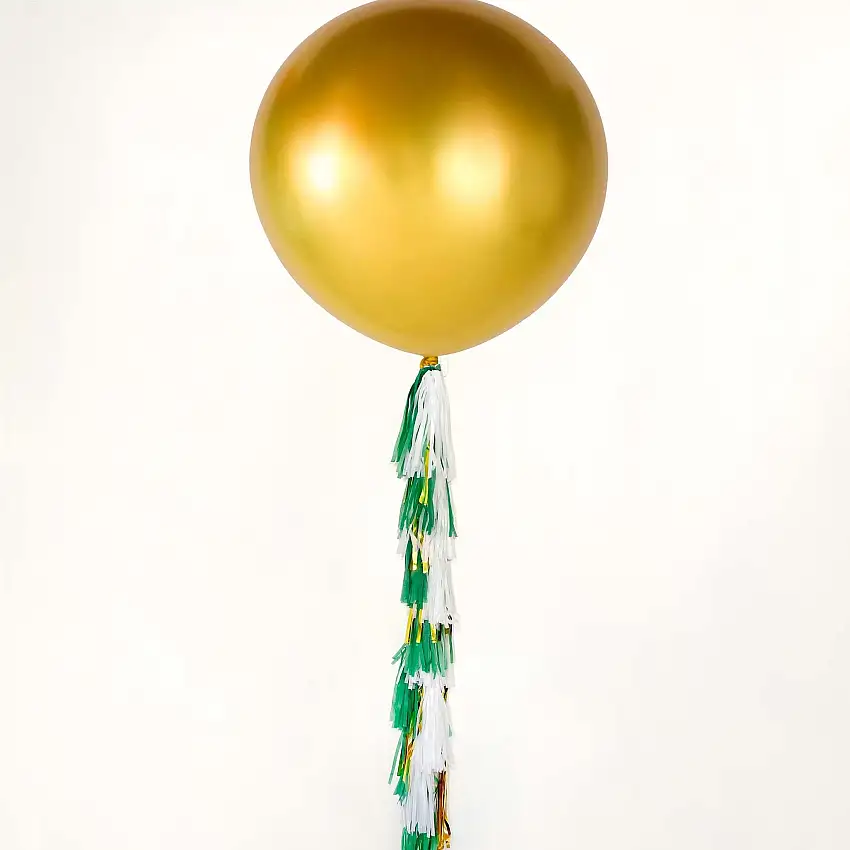 Green And Gold Tassel Tail